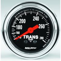 GAUGE, TRANS TEMP, 2 1/16", 140-280ºF, MECHANICAL, 8FT., TRA