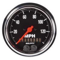 GAUGE, SPEEDOMETER, 3 3/8", 140MPH, GPS, TRADITIONAL CHROME