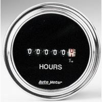 GAUGE, HOURMETER, 2 1/16", 100K HOURS, ELECTRIC (8V-32V), TR