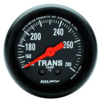 GAUGE, TRANSMISSION TEMP, 2 1/16", 140-280ºF, MECHANICAL, 8F