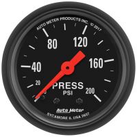 GAUGE, PRESSURE, 2 1/16", 200PSI, MECHANICAL, Z-SERIES