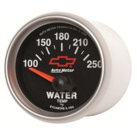 GAUGE, WATER TEMP, 2 1/16", 100-250ºF, ELECTRIC, CHEVY RED B