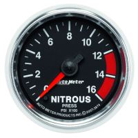 GAUGE, NITROUS PRESSURE, 2 1/16", 1600PSI, DIGITAL STEPPER M