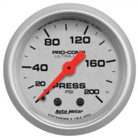 GAUGE, PRESSURE, 2 1/16", 200PSI, MECHANICAL, ULTRA-LITE