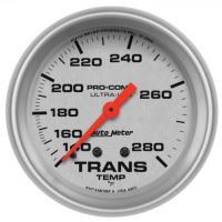 GAUGE, TRANSMISSION TEMP, 2 5/8", 140-280ºF, MECHANICAL, 8FT