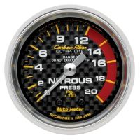 GAUGE, NITROUS PRESSURE, 2 1/16", 1600PSI, MECHANICAL, CARBO