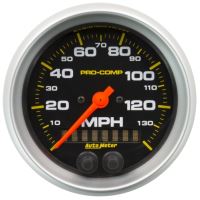 GAUGE, SPEEDOMETER, 3 3/8", 140MPH, GPS, PRO-COMP