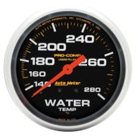 GAUGE, WATER TEMP, 2 5/8", 140-280ºF, LIQUID FILLED MECH, PR