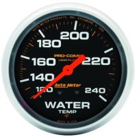 GAUGE, WATER TEMP, 2 5/8", 120-240ºF, LIQUID FILLED MECH, PR