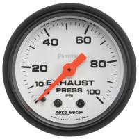 GAUGE, EXHAUST PRESS, 2 1/16", 100PSI, MECHANICAL, PHANTOM