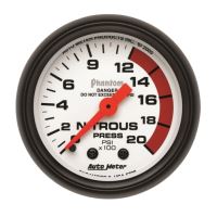 GAUGE, NITROUS PRESSURE, 2 1/16", 2000PSI, MECHANICAL, PHANT