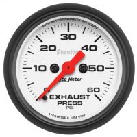 GAUGE, EXHAUST PRESS, 2 1/16", 60PSI, DIGITAL STEPPER MOTOR,