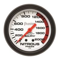 GAUGE, NITROUS PRESSURE, 2 5/8", 2000PSI, MECHANICAL, PHANTO