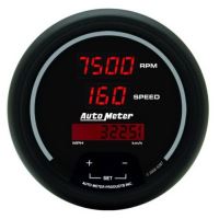 GAUGE, TACH/SPEEDO, 3 3/8", 260MPH/260KMH / 10KRPM, PROGRAM,