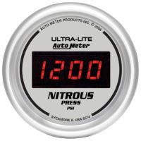GAUGE, NITROUS PRESSURE, 2 1/16", 1600PSI, DIGITAL, SILVER D