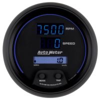 GAUGE, TACH/SPEEDO, 3 3/8", 260MPH/260KMH/10KRPM, PRGRAM, DI