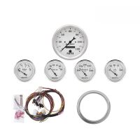 GAUGE KIT, 5 PC, CHEVY CAR 59-60, MPH/FUEL/OILP/WTMP/BAT, OT