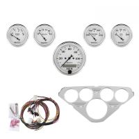 GAUGE KIT, 5 PC, CHEVY TRUCK 55-59, MPH/FUEL/OILP/WTMP/BAT,