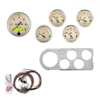 GAUGE KIT, 5 PC, FORD TRUCK 48-50, MPH/FUEL/OILP/WTMP/BAT, A