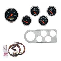 GAUGE KIT, 5 PC, FORD TRUCK 48-50, MPH/FUEL/OILP/WTMP/BAT, D
