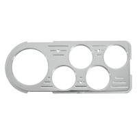 DASH PANEL, FORD TRUCK 48-50, 1 X 3-1/8", 4 X 2-1/16", BILLE