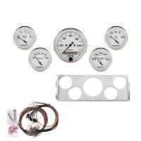 GAUGE KIT, 5 PC, CHEVY TRUCK 40-46, MPH/FUEL/OILP/WTMP/BAT,