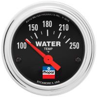 GAUGE, WATER TEMP, 2-1/16", 100-250`F, ELEC, MOPAR CLASSIC