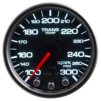 GAUGE, TRANS TEMP, 2 1/16", 300ºF, STPR MTR W/PK & WRN, BLK/