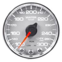 GAUGE, WATER TEMP, 2 1/16", 300ºF, STEPPER MOTOR W/PEAK & WA