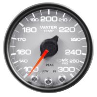 GAUGE, WATER TEMP, 2 1/16", 300ºF, STEPPER MOTOR W/PEAK & WA