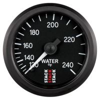 GAUGE, WATER TEMP, MECHANICAL, 52MM, BLACK, 120-240ºF, 1/2"
