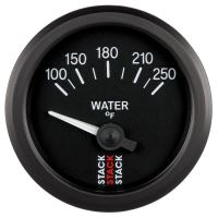 GAUGE, WATER TEMP, ELECTRIC, 52MM, BLK, 100-250ºF, 1/8" NPTF