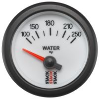GAUGE, WATER TEMP, ELECTRIC, 52MM, WHT, 100-250ºF, 1/8" NPTF