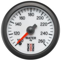 GAUGE, WATER TEMP, PRO STEPPER MOTOR, 52MM, WHT, 100-260ºF,