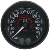 SPEEDOMETER, GPS, 88MM, BLK, 0-180 MPH / 290 KM/H