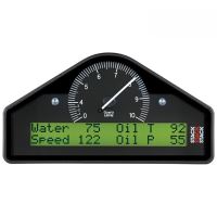 RACE DISPLAY, PRE-CONFIGURED, BLACK,  0-4-10K RPM  (PSI, DEG