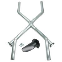 Cross Pipe with Cutouts