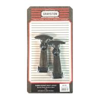 PAIR RUBBER BONNET HOOKS - LARGE