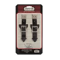 PAIR LEATHER BONNET STRAPS