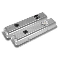 SBC MUSCLE SERIES VALVE COVERS,FINNED,PO