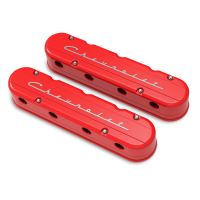 2-PIECE VALVE COVER GM LS CHEVROLET LOGO