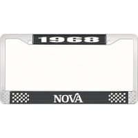 1968 NOVA LICENSE PLATE FRAME STYLE 2 BLACK
