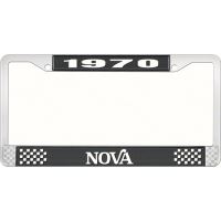 1970 NOVA LICENSE PLATE FRAME STYLE 2 BLACK
