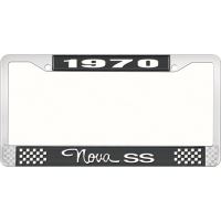 1970 NOVA SS LICENSE PLATE FRAME STYLE 3 BLACK