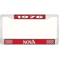 1976 NOVA LICENSE PLATE FRAME STYLE 2 RED