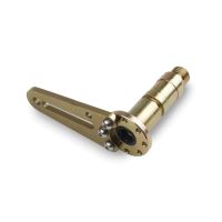 Transmission selector shaft and arm, 1/4 in slot/hole, steel