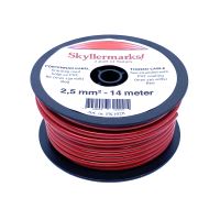 Minirulle förtennad, röd 2,5 mm², - 14 m