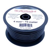 Minirulle förtennad, svart 4 mm², - 10 m