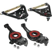 1965-70 Chevrolet Fullsize Tubular Control Arm Set- Black