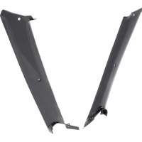 1967 F-body, inner pillar post moldings, coupe, black, pair